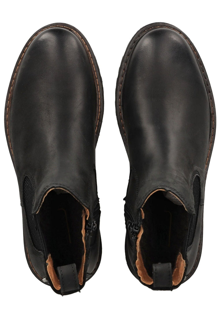 camel active Stiefelette Leder/Textil Schwarz Warmfutter - surf4shoes