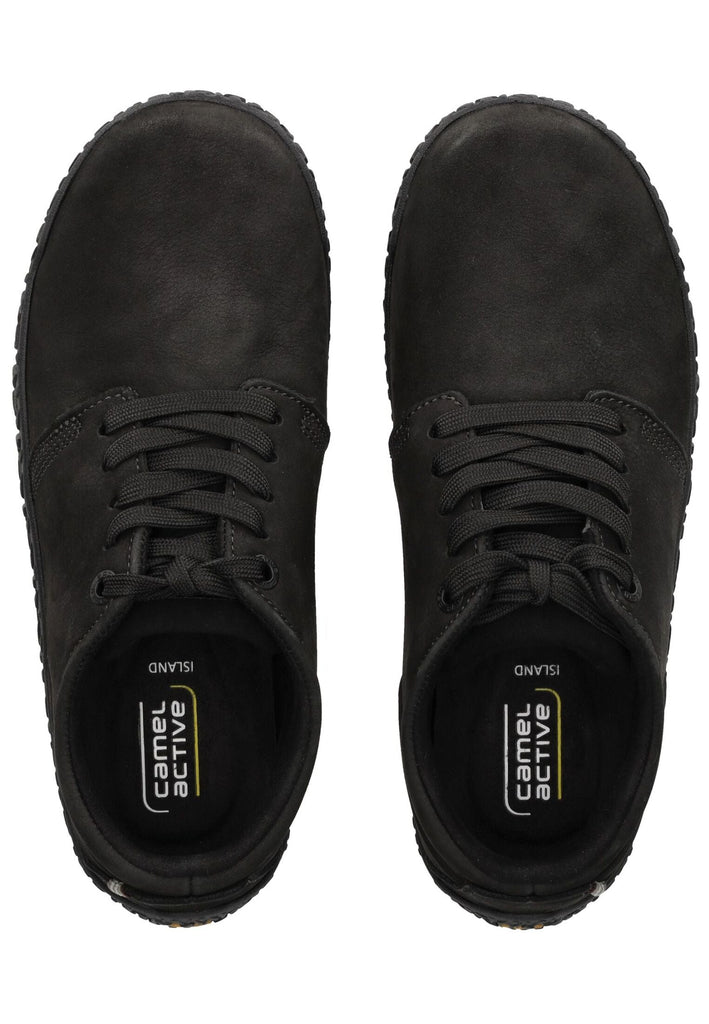 camel active Sneaker Nubukleder Schwarz - surf4shoes