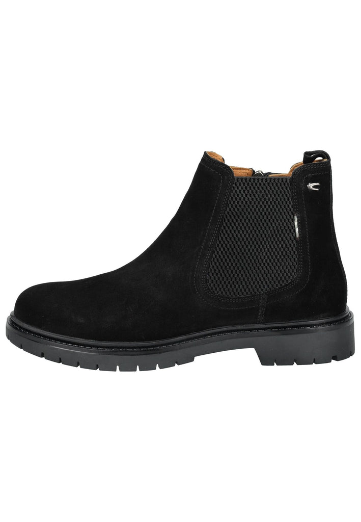 camel active Stiefelette Veloursleder/Textil Schwarz - surf4shoes