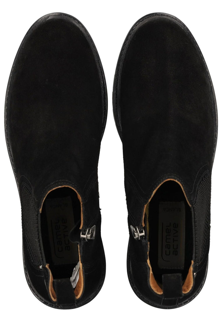 camel active Stiefelette Veloursleder/Textil Schwarz - surf4shoes