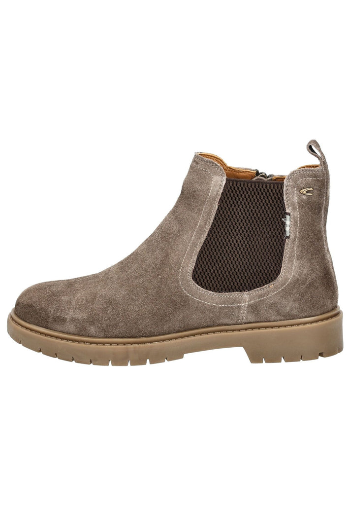 camel active Stiefelette Veloursleder/Textil Taupe - surf4shoes