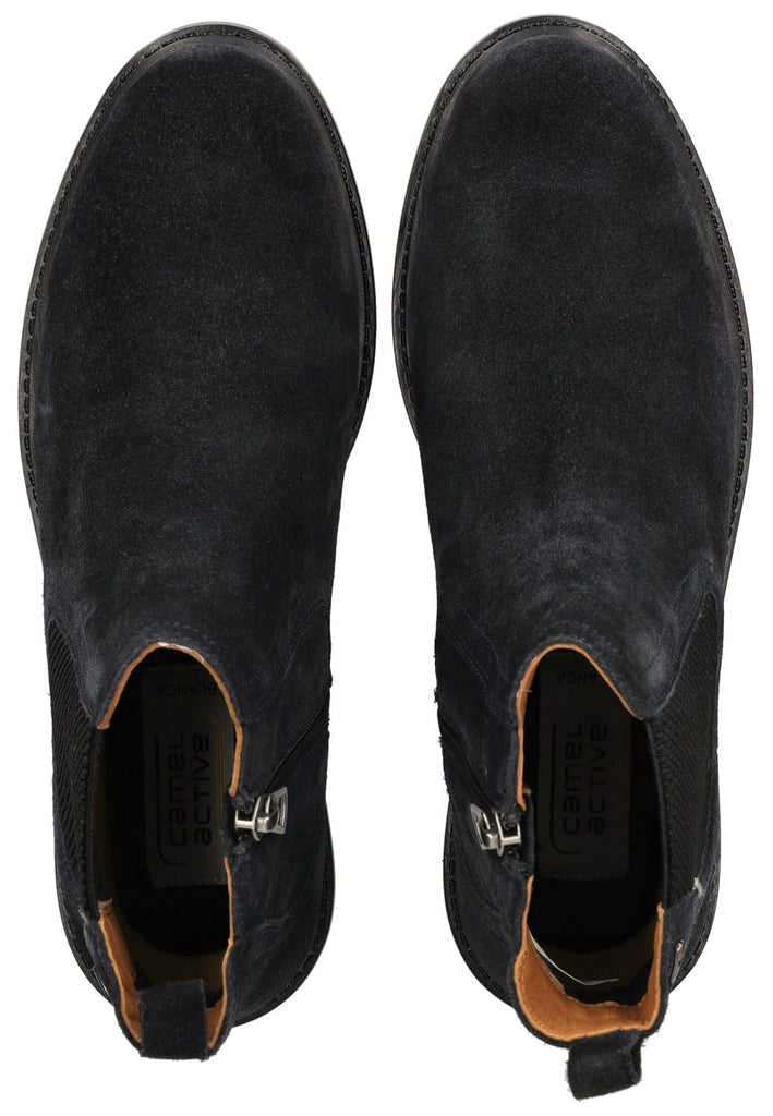 camel active Stiefelette Veloursleder/Textil Navy - surf4shoes