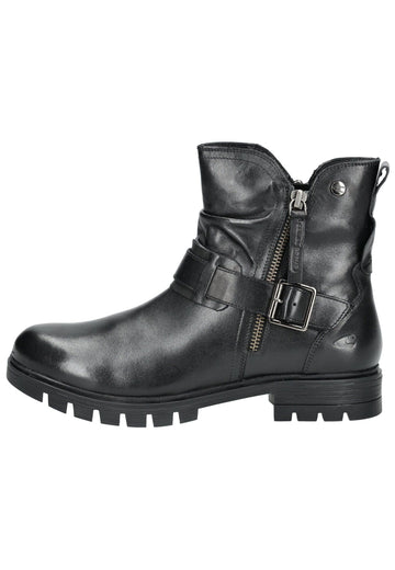 camel active Stiefelette Nappaleder Schwarz - surf4shoes
