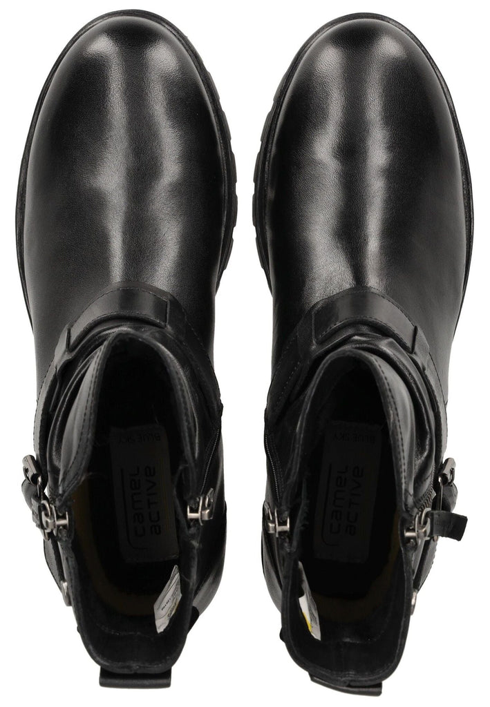 camel active Stiefelette Nappaleder Schwarz - surf4shoes