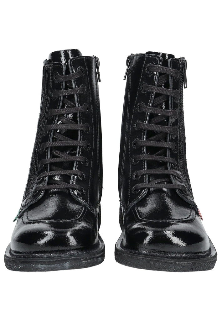 Kickers Stiefelette Leder Schwarz Lack - surf4shoes