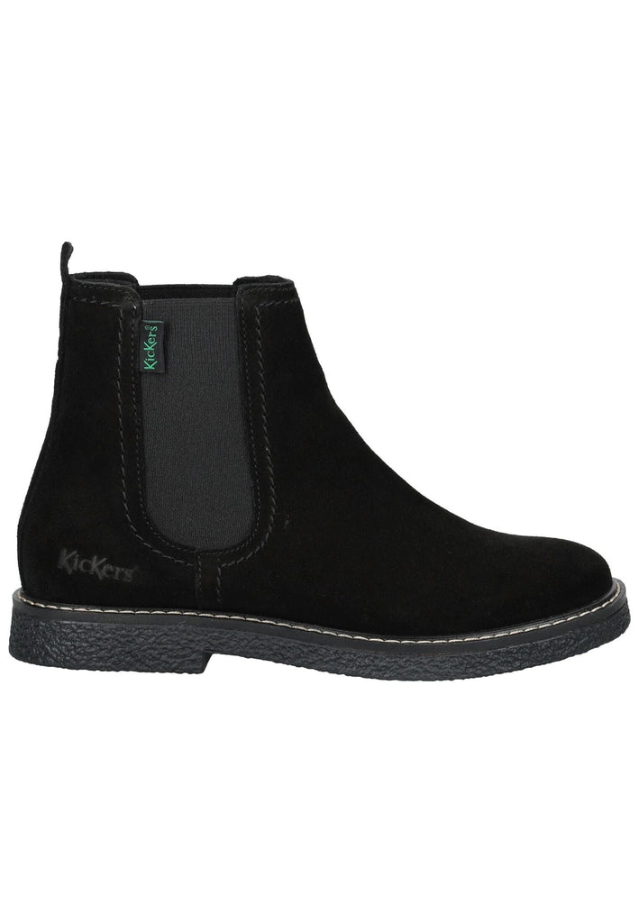 Kickers Stiefelette Veloursleder/Textil Schwarz - surf4shoes