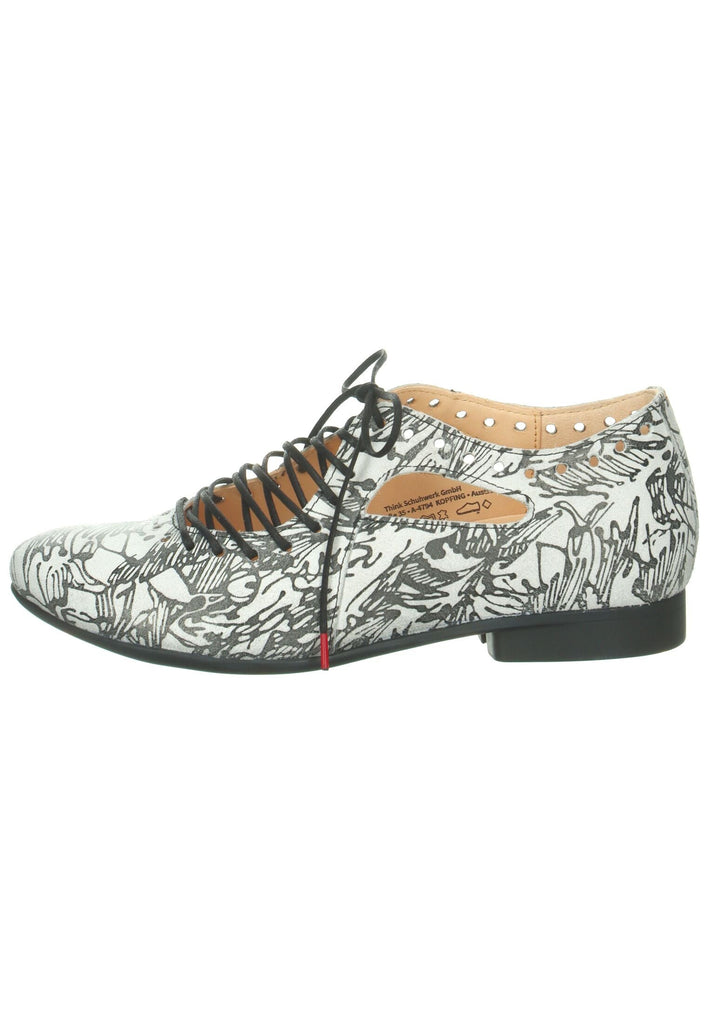 Think! Halbschuhe Leder Weiß Kombi - surf4shoes
