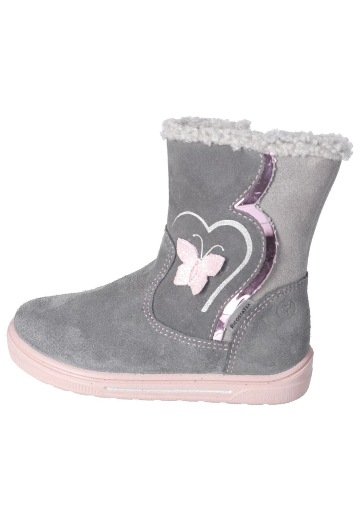 Ricosta Stiefel Veloursleder/Synthetik Graphit Warmfutter - surf4shoes