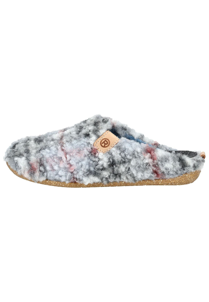 Rohde Hausschuhe Textil Blau/Multi - surf4shoes
