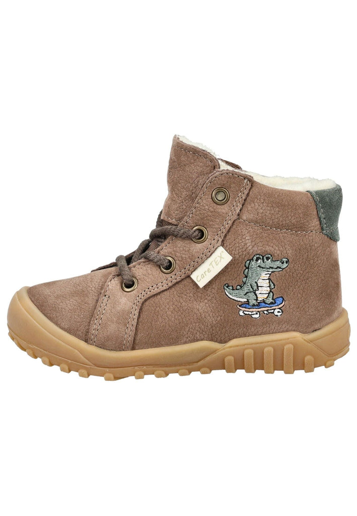 Pepino Stiefelette Veloursleder/Textil Schoko Warmfutter - surf4shoes