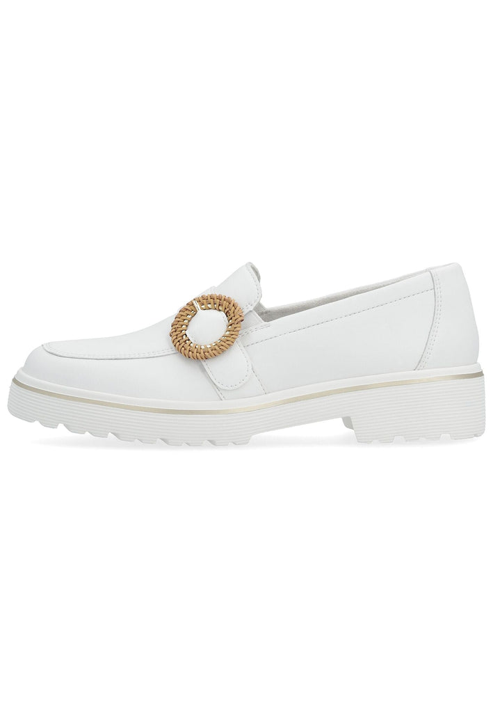 Remonte Slipper Leder Weiß - surf4shoes