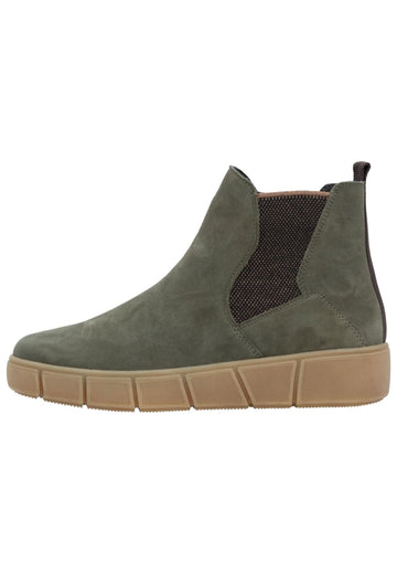 Remonte Stiefelette Veloursleder/Textil Grün/Schwarz - surf4shoes