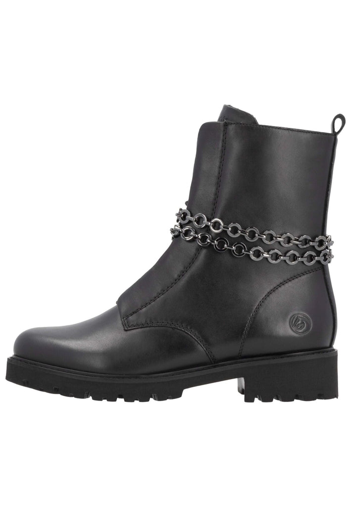 Remonte Stiefelette Glattleder Schwarz Warmfutter - surf4shoes