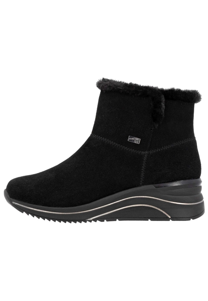 Remonte Sneaker Veloursleder Schwarz Warmfutter - surf4shoes