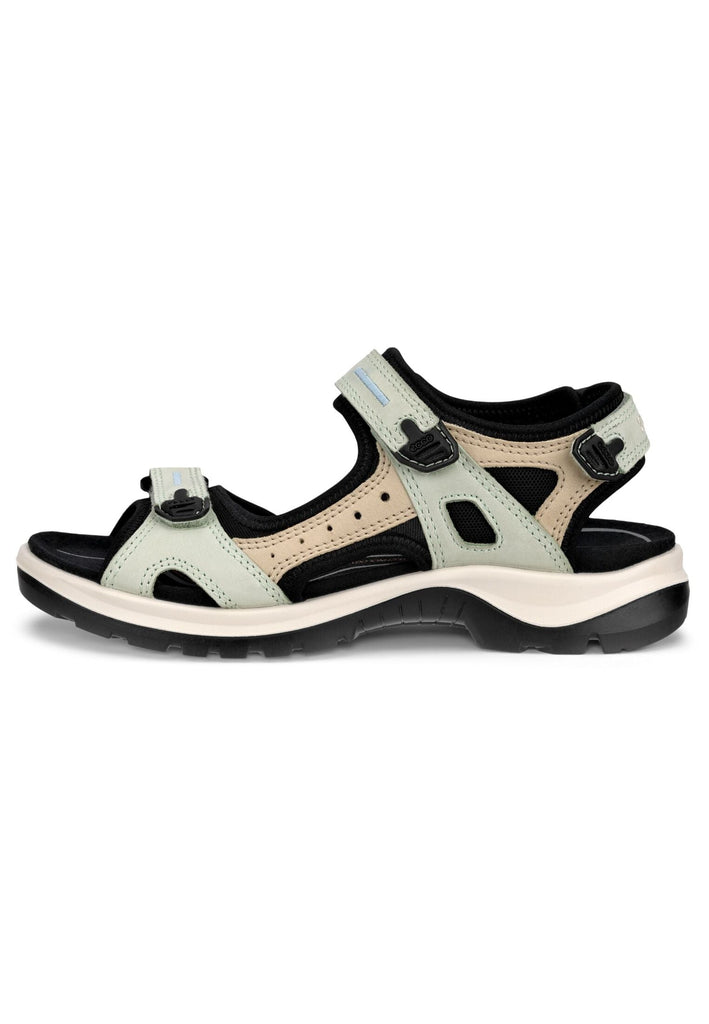 ecco Wanderschuhe Nubukleder Grün/Beige - surf4shoes