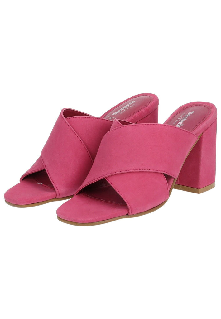 Dockers Pantoletten Nubukleder Pink - surf4shoes