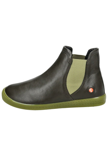 softinos Stiefelette Leder/Textil Olive - surf4shoes