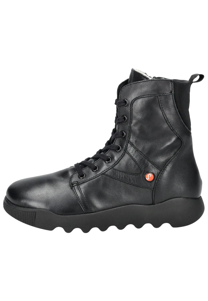 softinos Stiefelette Leder Schwarz/Schwarz Warmfutter - surf4shoes