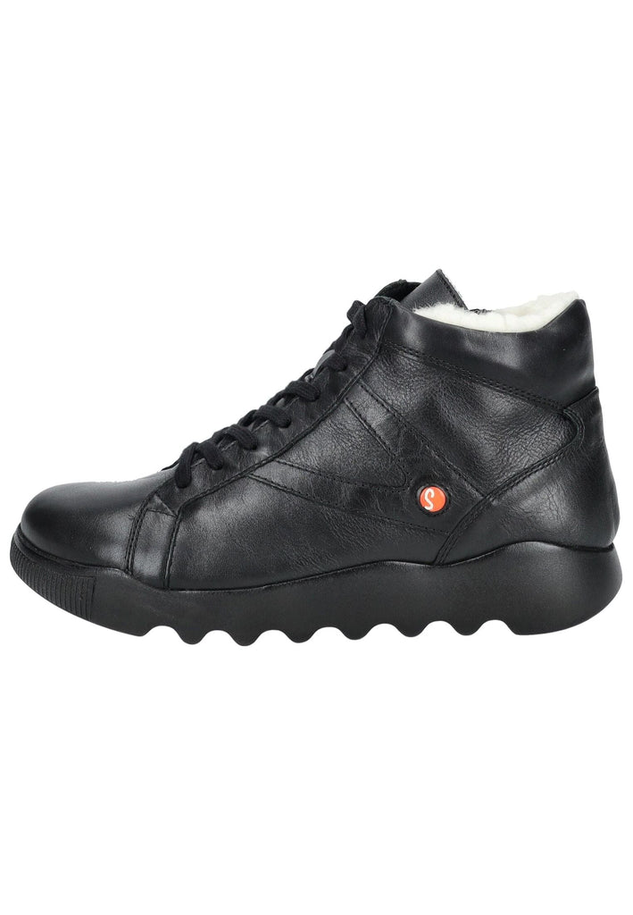 softinos Stiefelette Leder Schwarz Warmfutter - surf4shoes