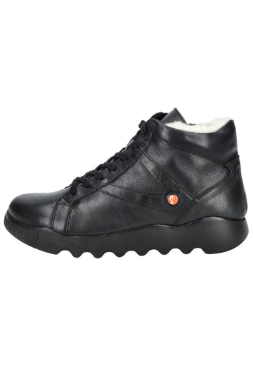 softinos Stiefelette Leder Schwarz Warmfutter - surf4shoes
