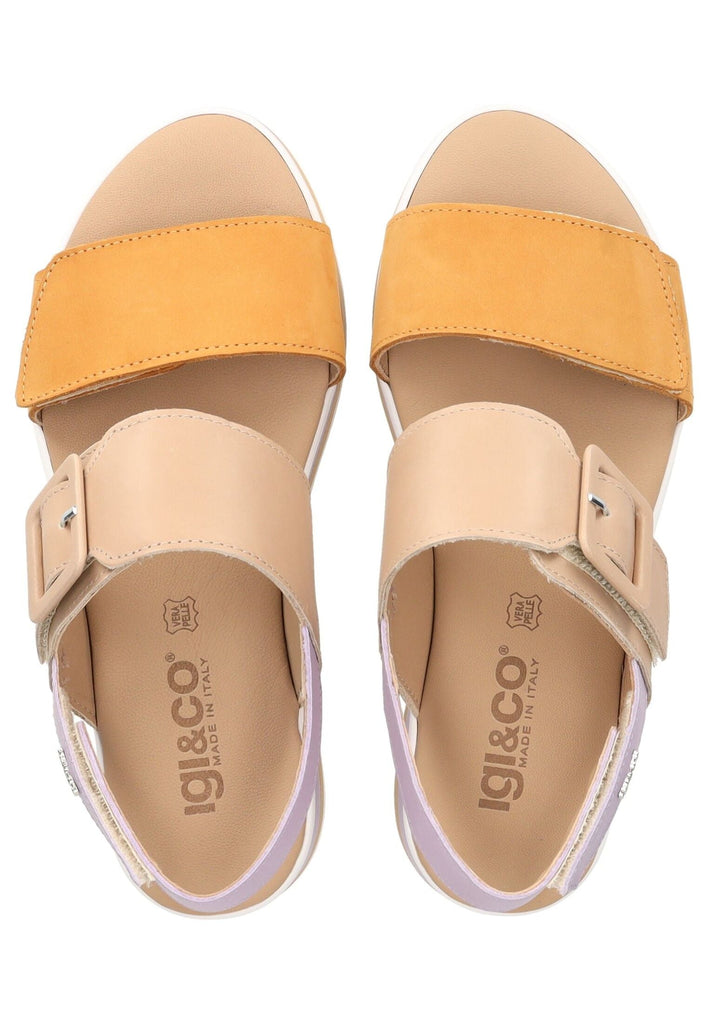 IGI&CO Sandalen Leder Braun/LIla - surf4shoes