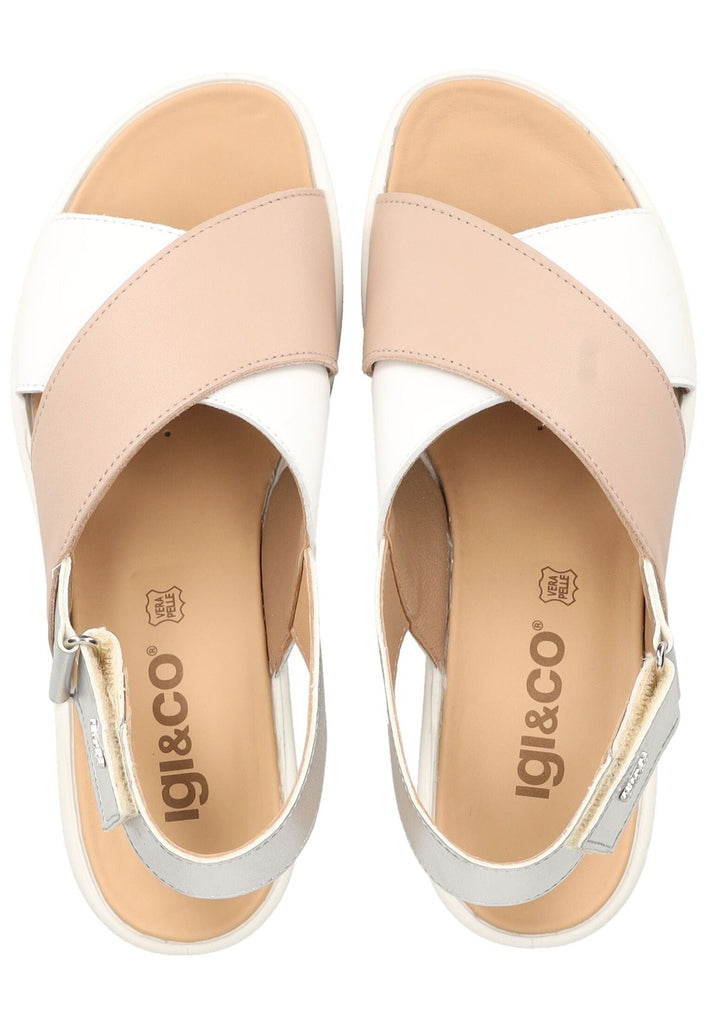 IGI&CO Sandalen Nappaleder Weiß Kombi - surf4shoes