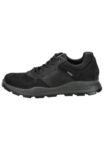 IGI&CO Sneaker Nubukleder/Textil Schwarz - surf4shoes