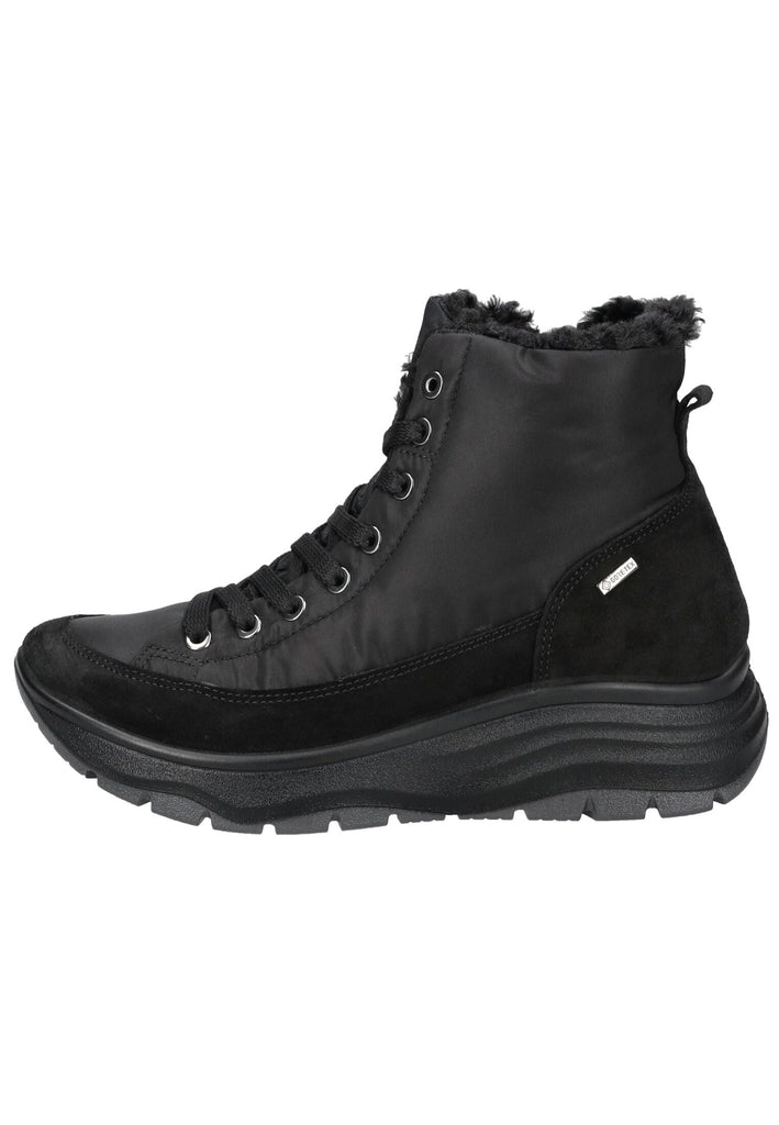 IGI&CO Stiefelette Nubukleder/Textil Schwarz - surf4shoes