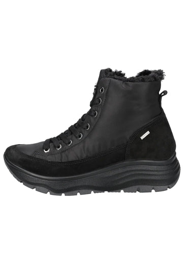 IGI&CO Stiefelette Nubukleder/Textil Schwarz - surf4shoes
