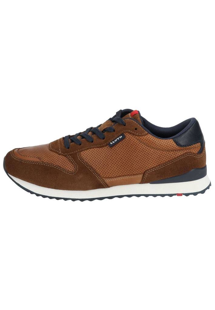Lloyd Sneaker Leder/Mesh Braun/Blau - surf4shoes