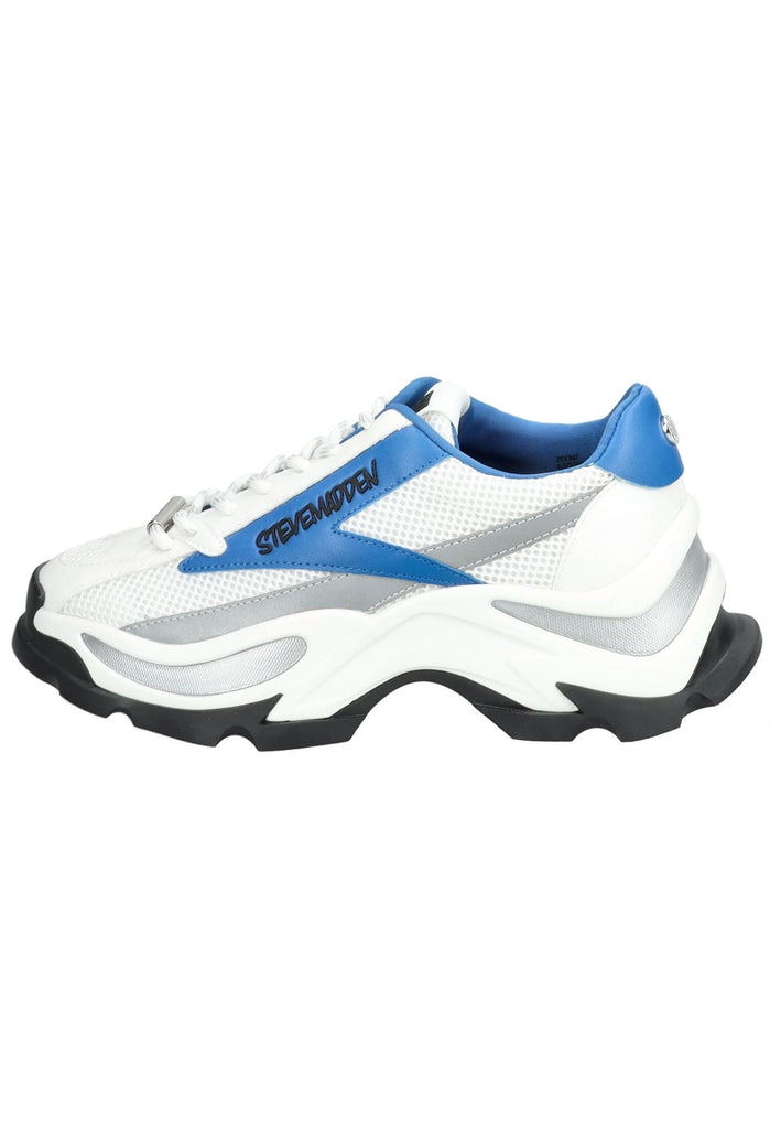 Steve Madden Sneaker Lederimitat/Textil Weiß/Blau - surf4shoes