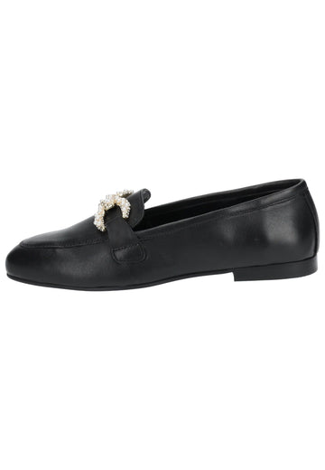 Steve Madden Slipper Leder Schwarz - surf4shoes