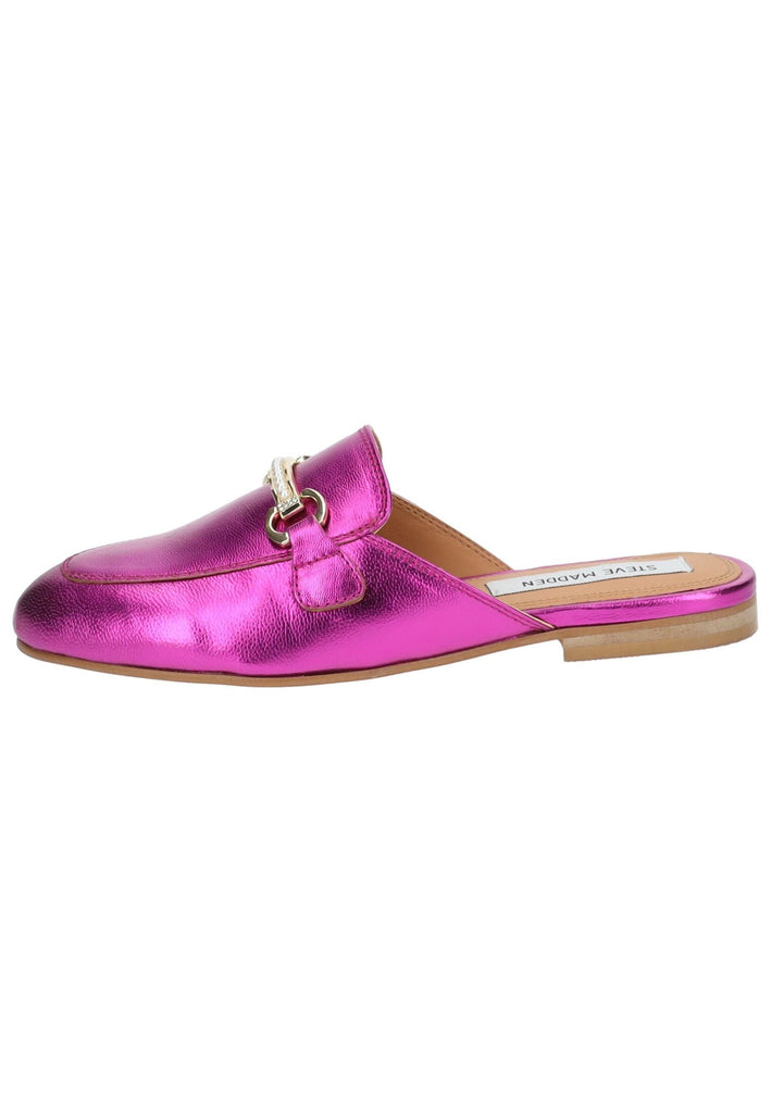 Steve Madden Pantoletten Leder Fuchsia - surf4shoes