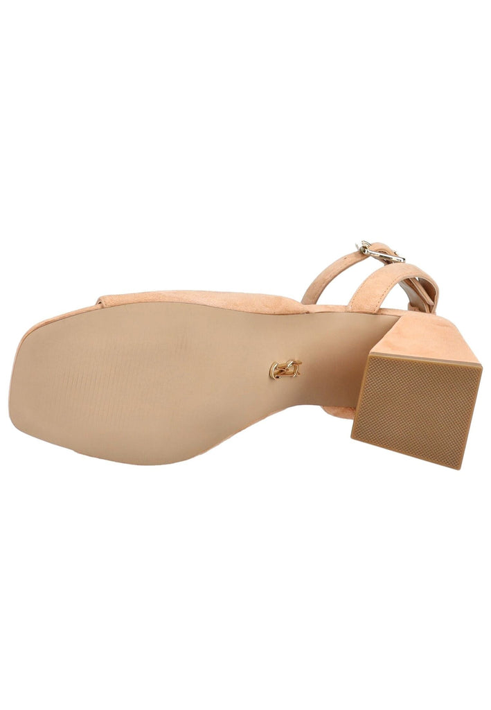 Steve Madden Sandalen Veloursleder Peach - surf4shoes