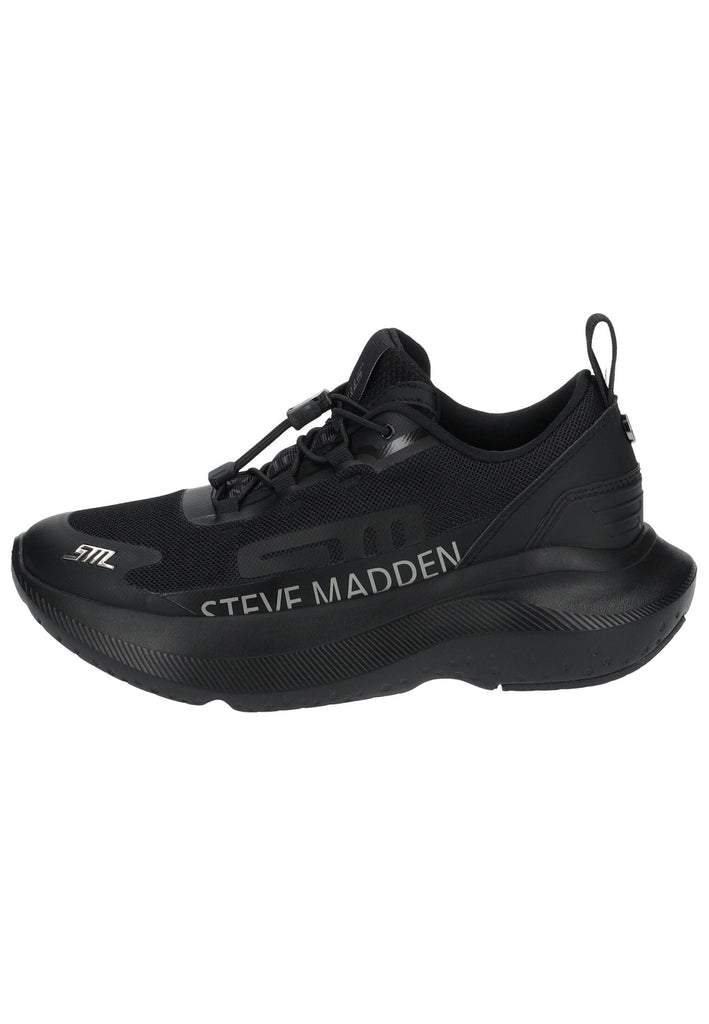Steve Madden Sneaker Lederimitat/Mesh Schwarz/Schwarz - surf4shoes