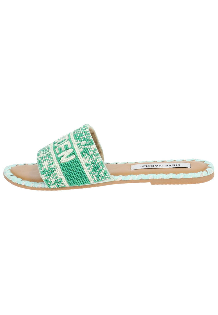 Steve Madden Pantoletten Lederimitat Grün - surf4shoes