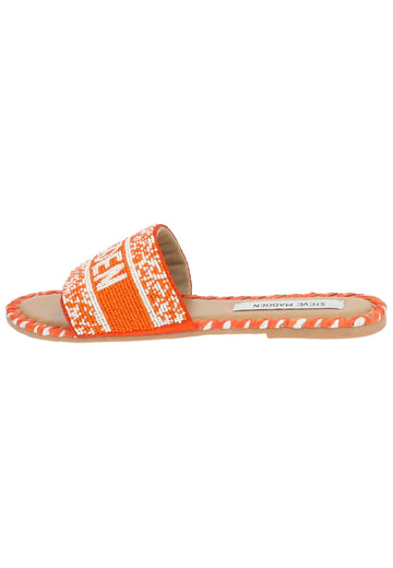 Steve Madden Pantoletten Lederimitat Orange - surf4shoes