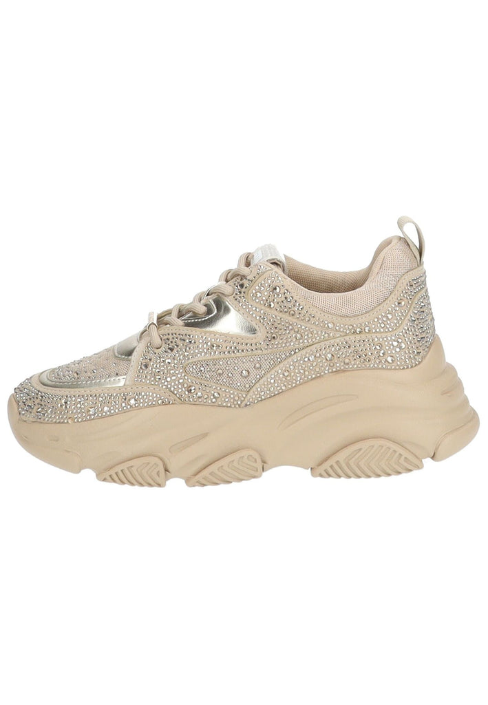 Steve Madden Sneaker Textil Beige/Rosa - surf4shoes