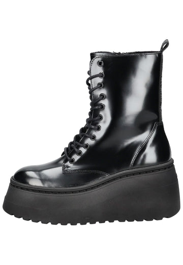 Steve Madden Stiefelette Lederimitat Schwarz - surf4shoes