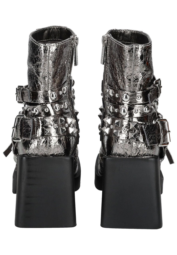 Steve Madden Stiefelette Lederimitat Pewter - surf4shoes