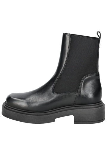 Steve Madden Stiefelette Leder Schwarz - surf4shoes