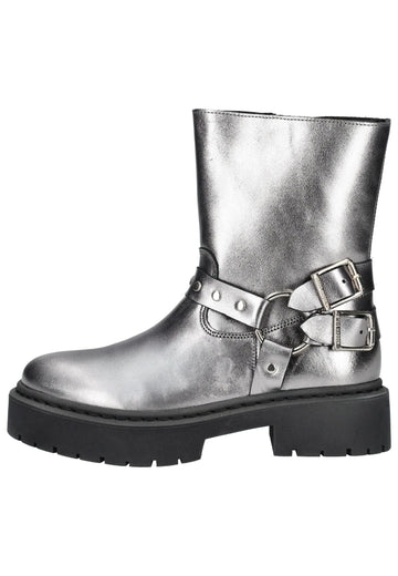 Steve Madden Stiefel Leder Gunmetal - surf4shoes