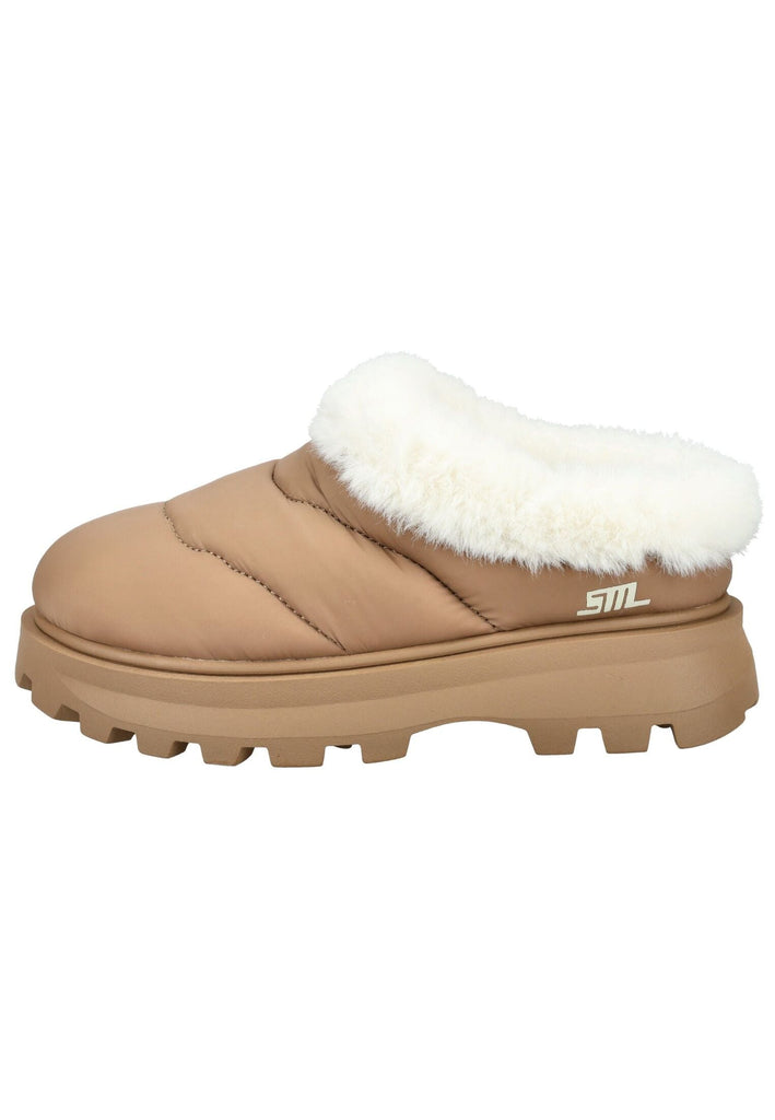 Steve Madden Slipper Textil Tan - surf4shoes
