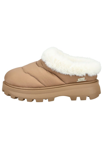 Steve Madden Slipper Textil Tan - surf4shoes