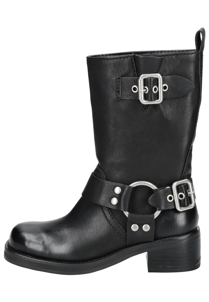 Steve Madden Stiefel Lederimitat Schwarz - surf4shoes