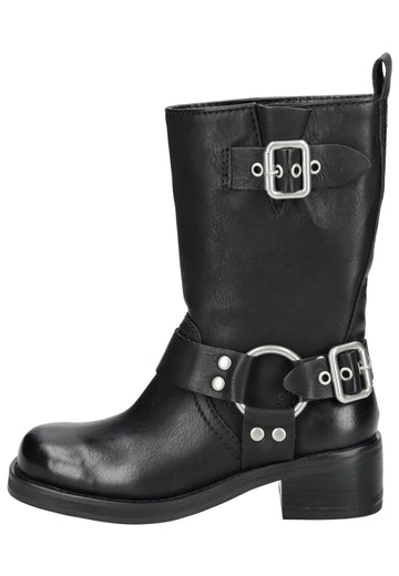 Steve Madden Stiefel Lederimitat Schwarz - surf4shoes