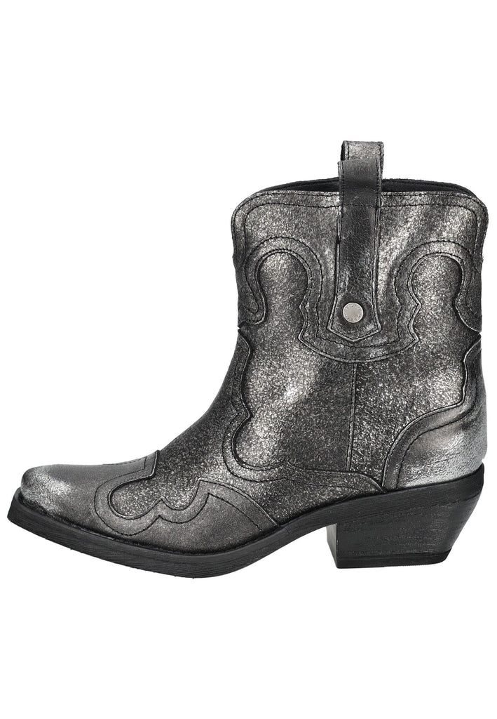 Steve Madden Stiefelette Leder Silber - surf4shoes