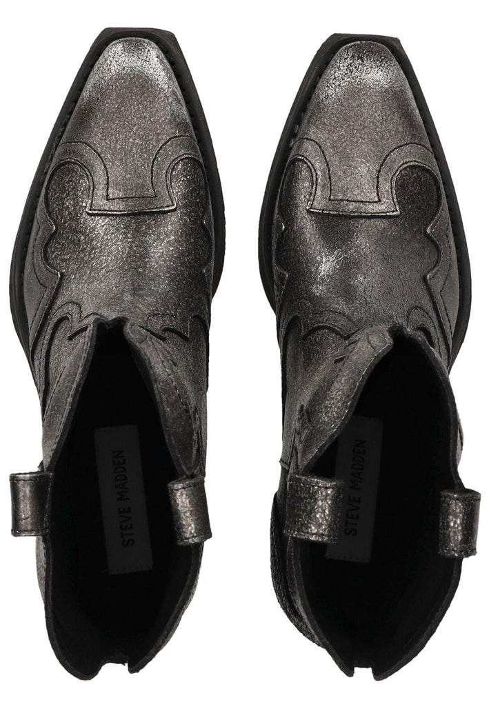 Steve Madden Stiefelette Leder Silber - surf4shoes