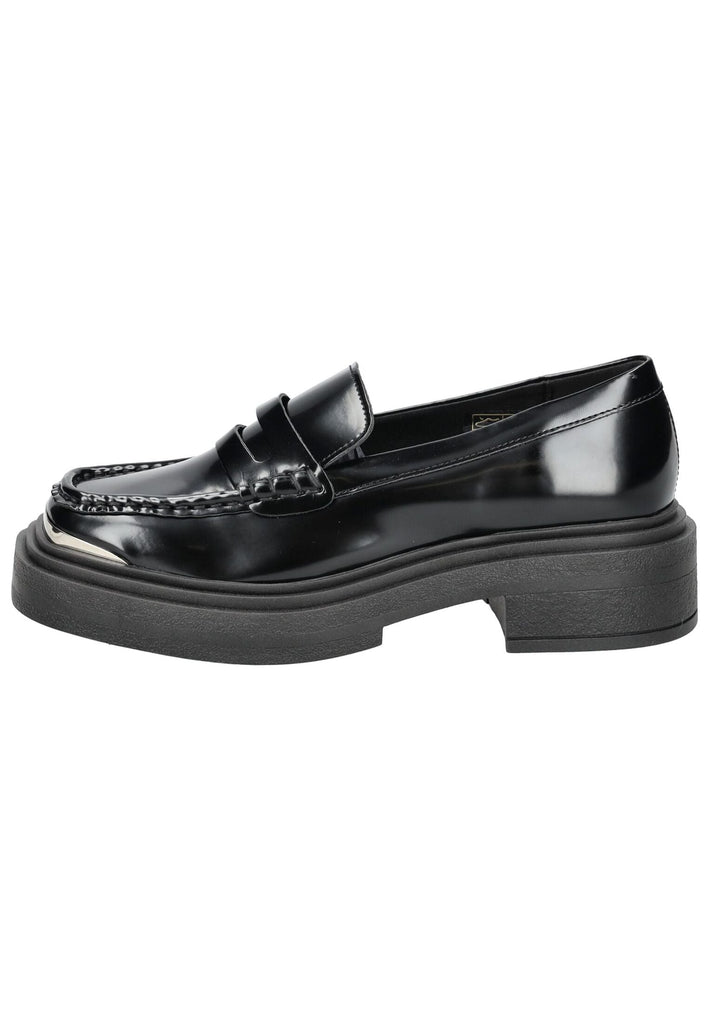 Steve Madden Slipper Lederimitat Schwarz Lack - surf4shoes