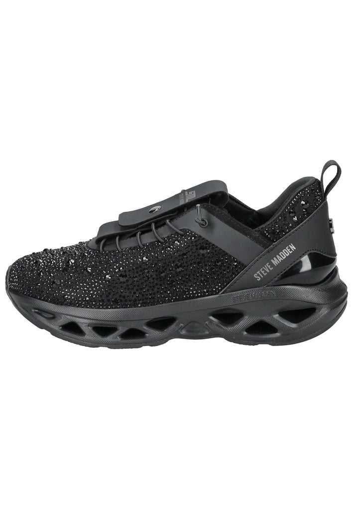 Steve Madden Sneaker Lederimitat/Textil Schwarz - surf4shoes